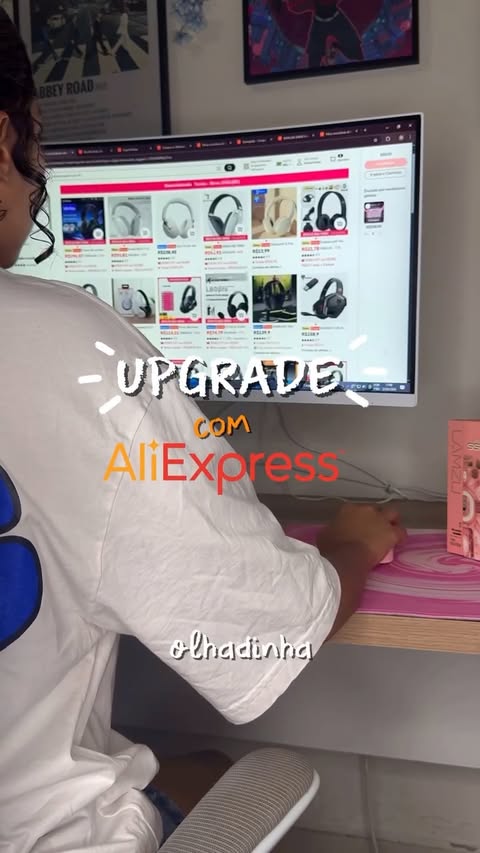Instagram post by @ice_ackles for AliExpress. Caption reads: Upgrade dnv ICE? Sim 😋 #setup #aliexpressbr....