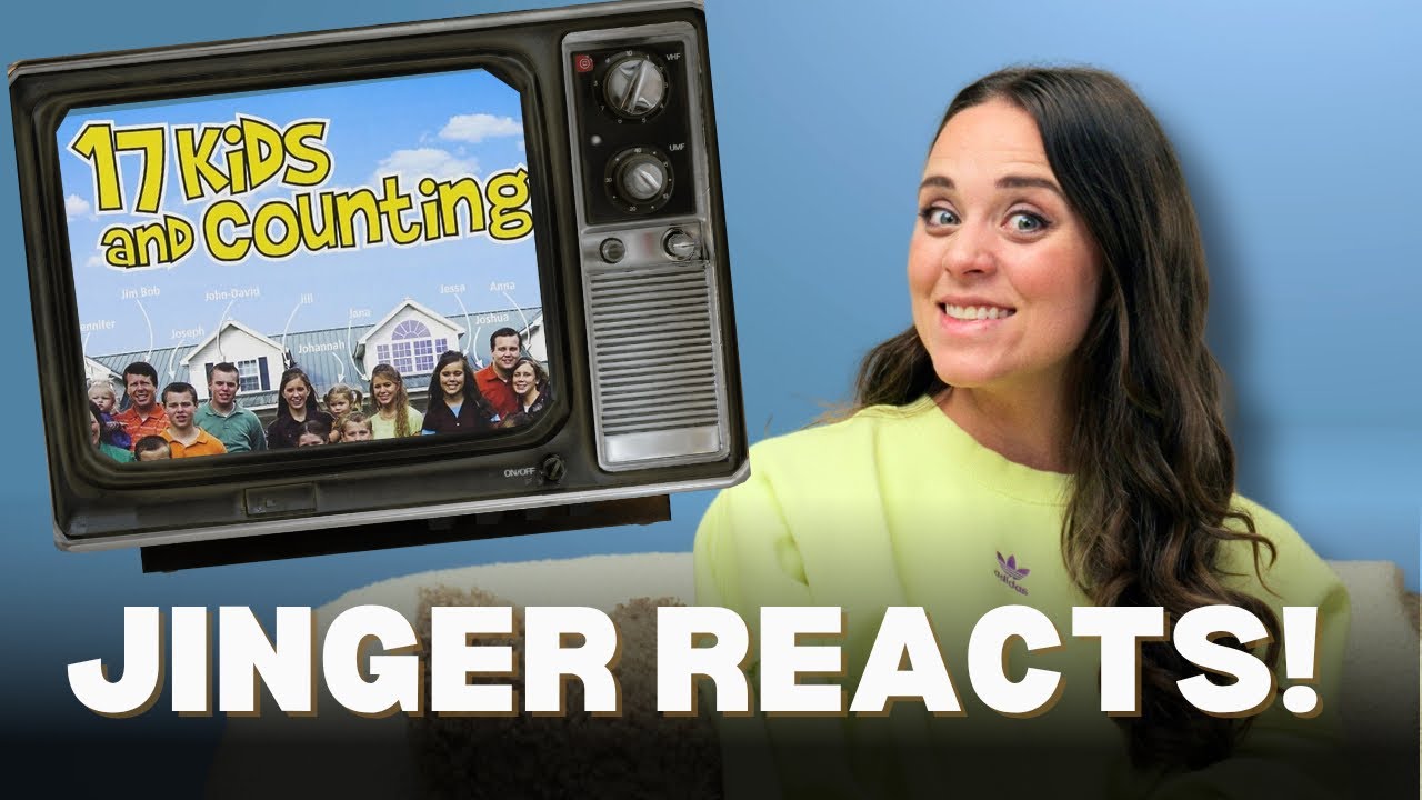 YouTube post by @JingerandJeremy for Nanit. Caption reads: “17 Kids & Counting”: Jinger Reacts to the Duggars....