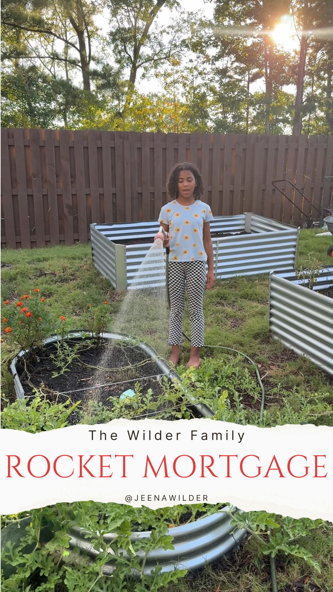 Instagram post by @jeenawilder for Rocket Mortgage. Caption reads: #ad Partnering with Rocket....