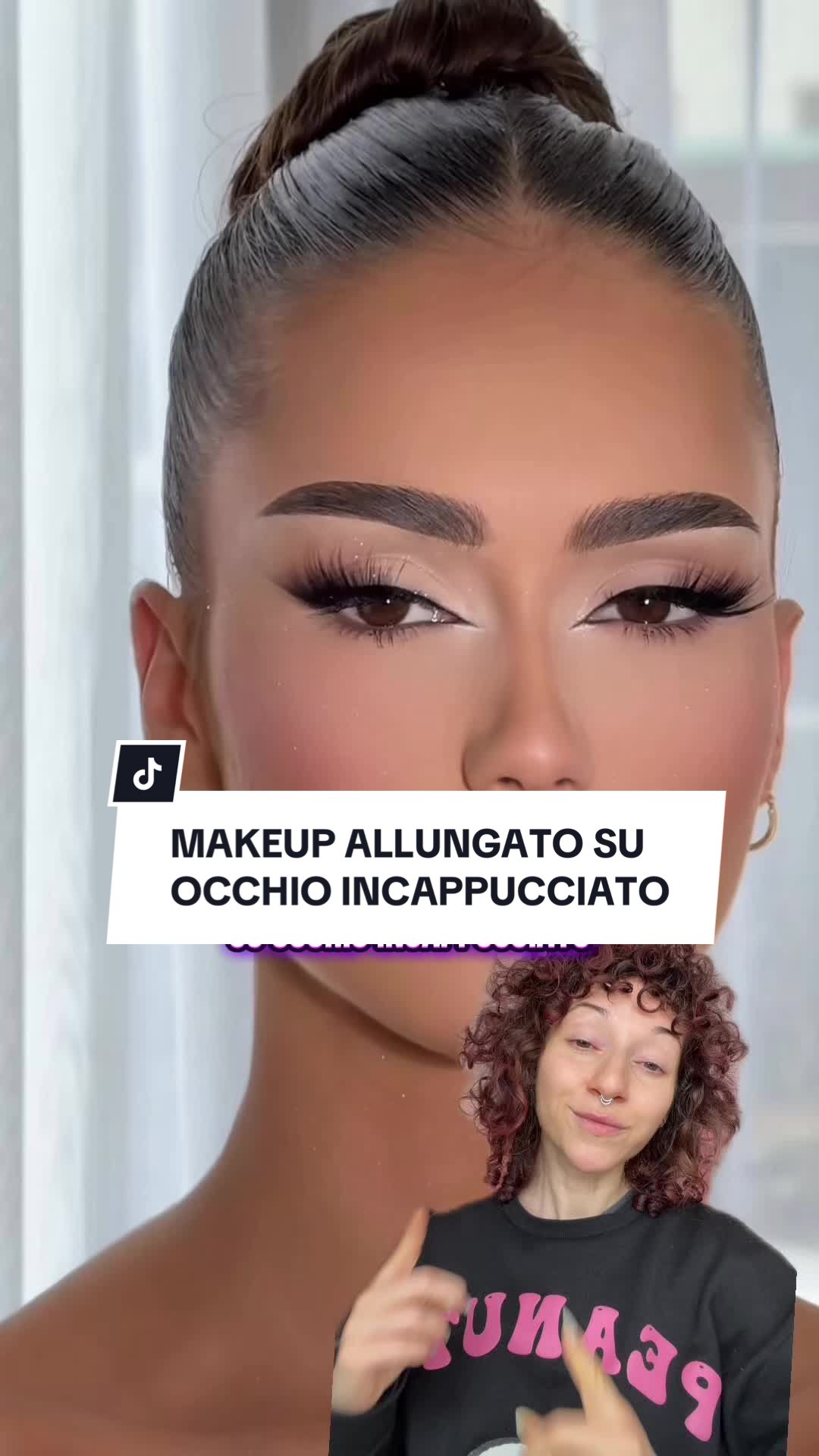 TikTok post by @the.saints.stuff for NABLA Cosmetics. Caption reads: Taggami se lo riproduci! Prodotti: @Benefit....