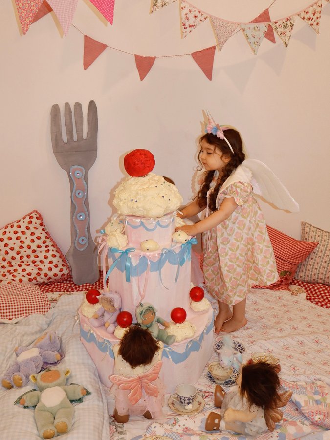 Instagram post by @celinebukulow for Olli Ella. Caption reads: A little magical @olliella tea party ✨ I’m writing....