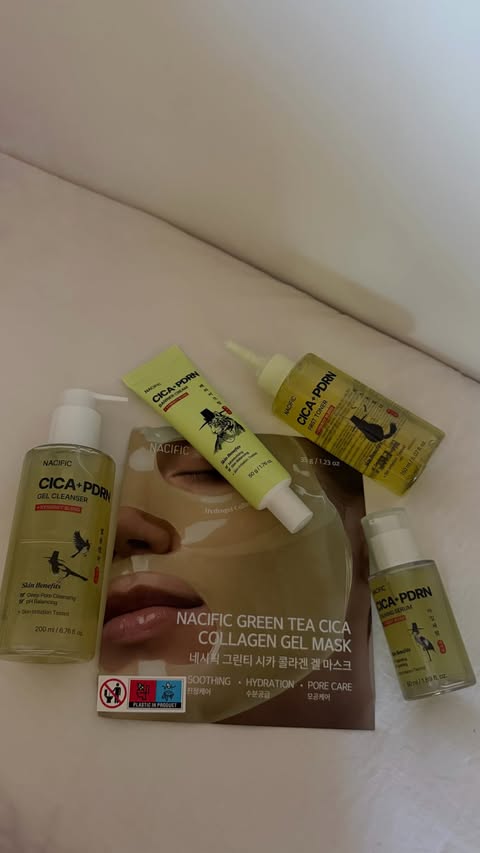 Instagram post by @valentinadeiorio for NACIFIC. Caption reads: 🫧💆🏻‍♀️💚 @nacific_official @nacific_it @ciamane....