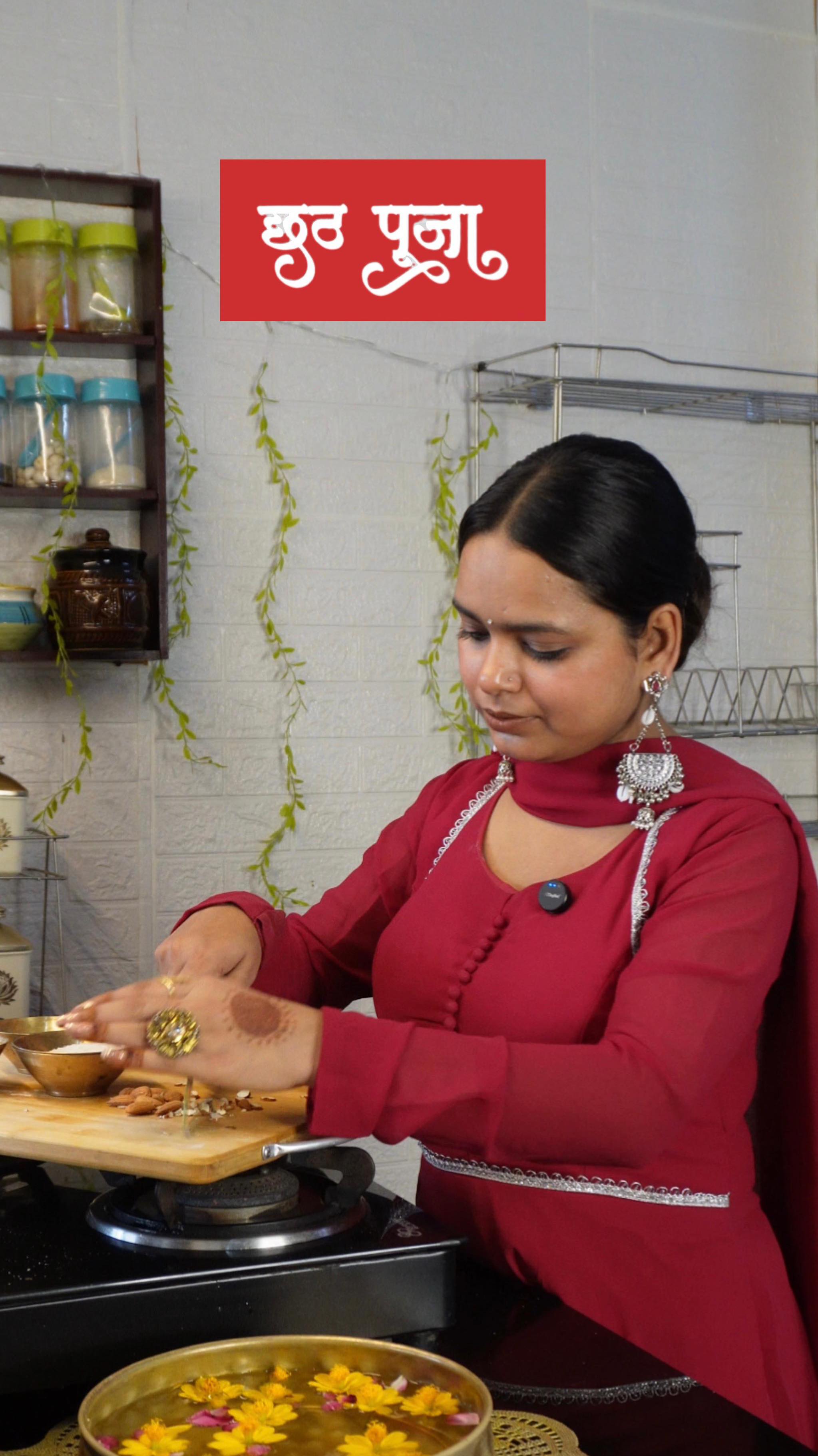 Instagram post by @childbyheart11 for Aashirvaad. Caption reads: Ghar nahi ja pa rahe ho Chhath pe? 
Toh kya hua —....