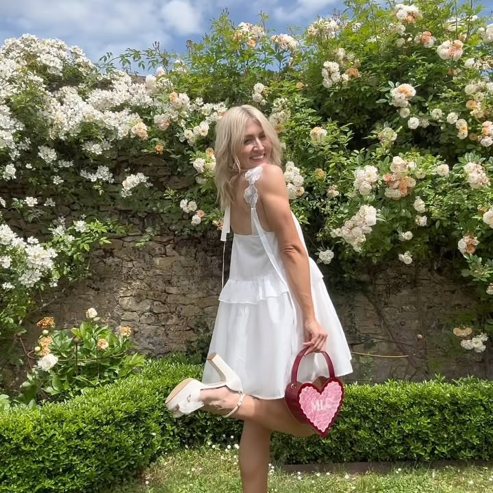 Instagram post by @megbrackpool for Sister Jane. Caption reads: [...] the whole month late 🤪 

dress....