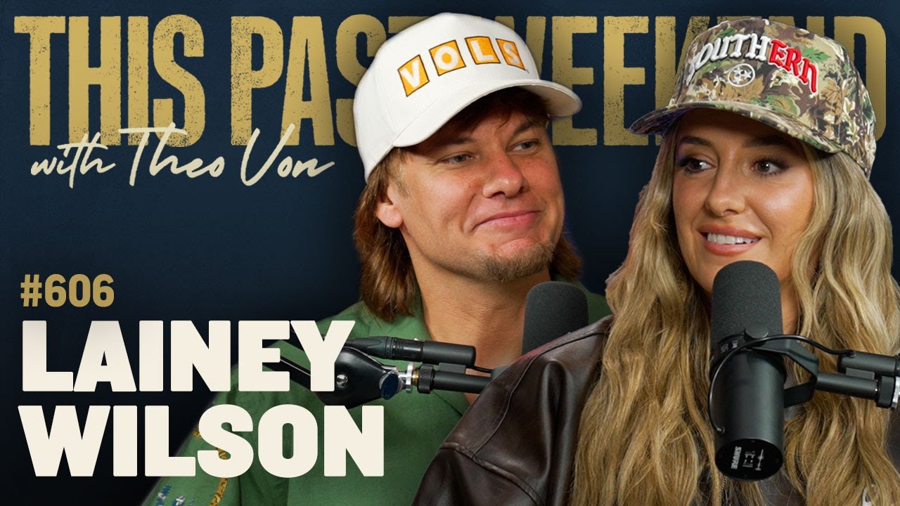 YouTube post by @TheoVon for Acorns. Caption reads: Lainey Wilson | This Past Weekend w/ Theo Von .