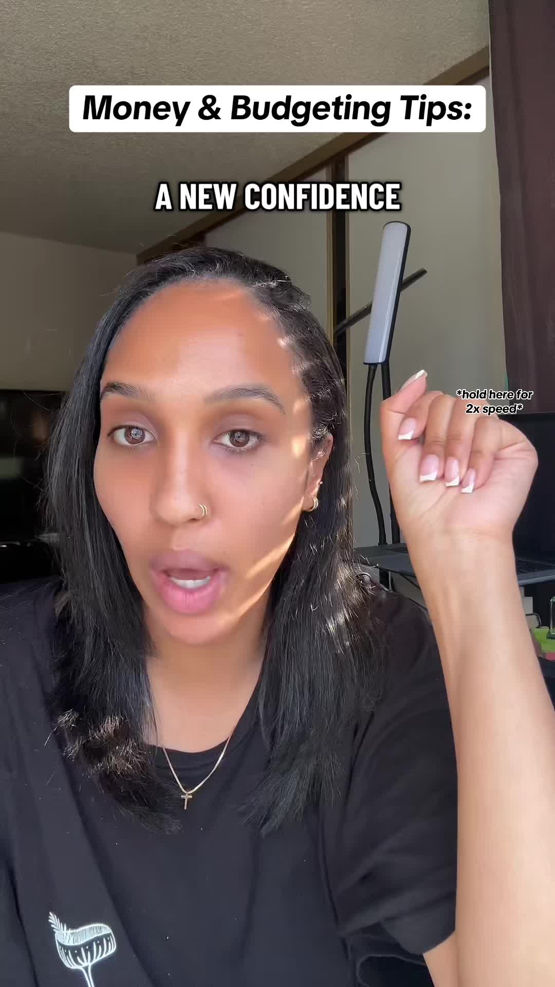 TikTok post by @financewithfeven for Rocket Money. Caption reads: [...] to actually stick to your budget? @Rocket....