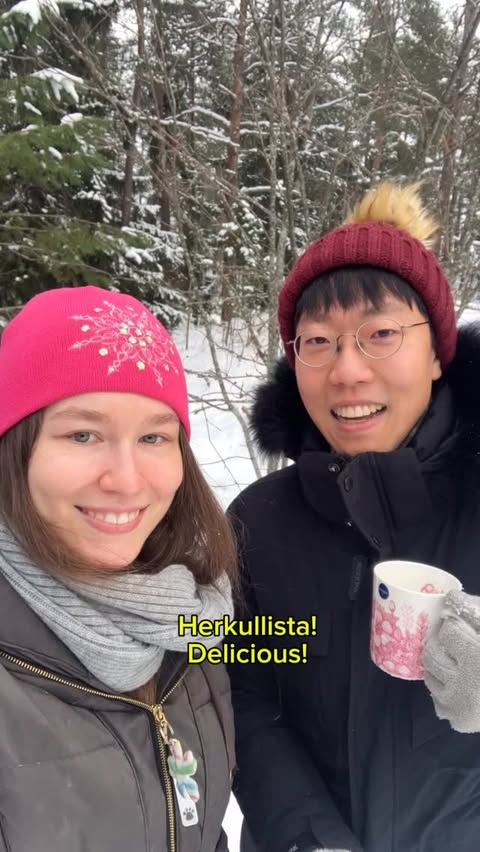 Instagram post by @katchatss for italki. Caption reads: ad italki | POV: You start learning Finnish....