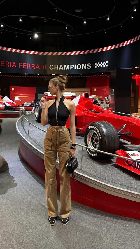 Instagram post by @andreana.tk for Visit Abudhabi. Caption reads: -let’s go for a drive? 
@visitabudhabi #inabudhabi.