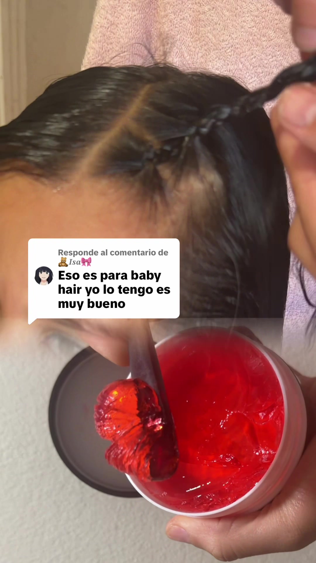 TikTok post by @albanys.mendez for Bask & Lather Co. Caption reads: Respuesta a @🧸𝑰𝒔𝒂🎀@Bask and Lather Co #gel....