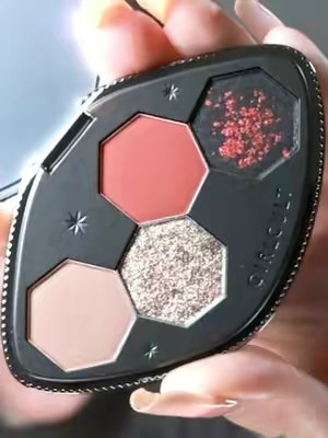 TikTok post by @courtneyquarantine for Girlcult Cosmetics. Caption reads: finally trying @Girlcult. Cosmetics eyeshadow and....