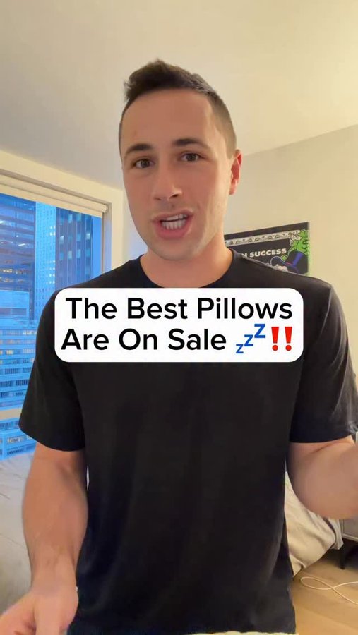 Instagram post by @healthwithhunter for Coop Sleep Goods. Caption reads: My favorite pillows are on an early Black Friday....