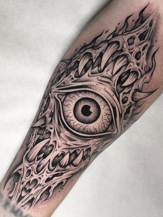 Instagram post by @saschi_mccormack for Cheyenne - Professional Tattoo Equipment. Caption reads: We all go a little mad sometimes Sponsored by....