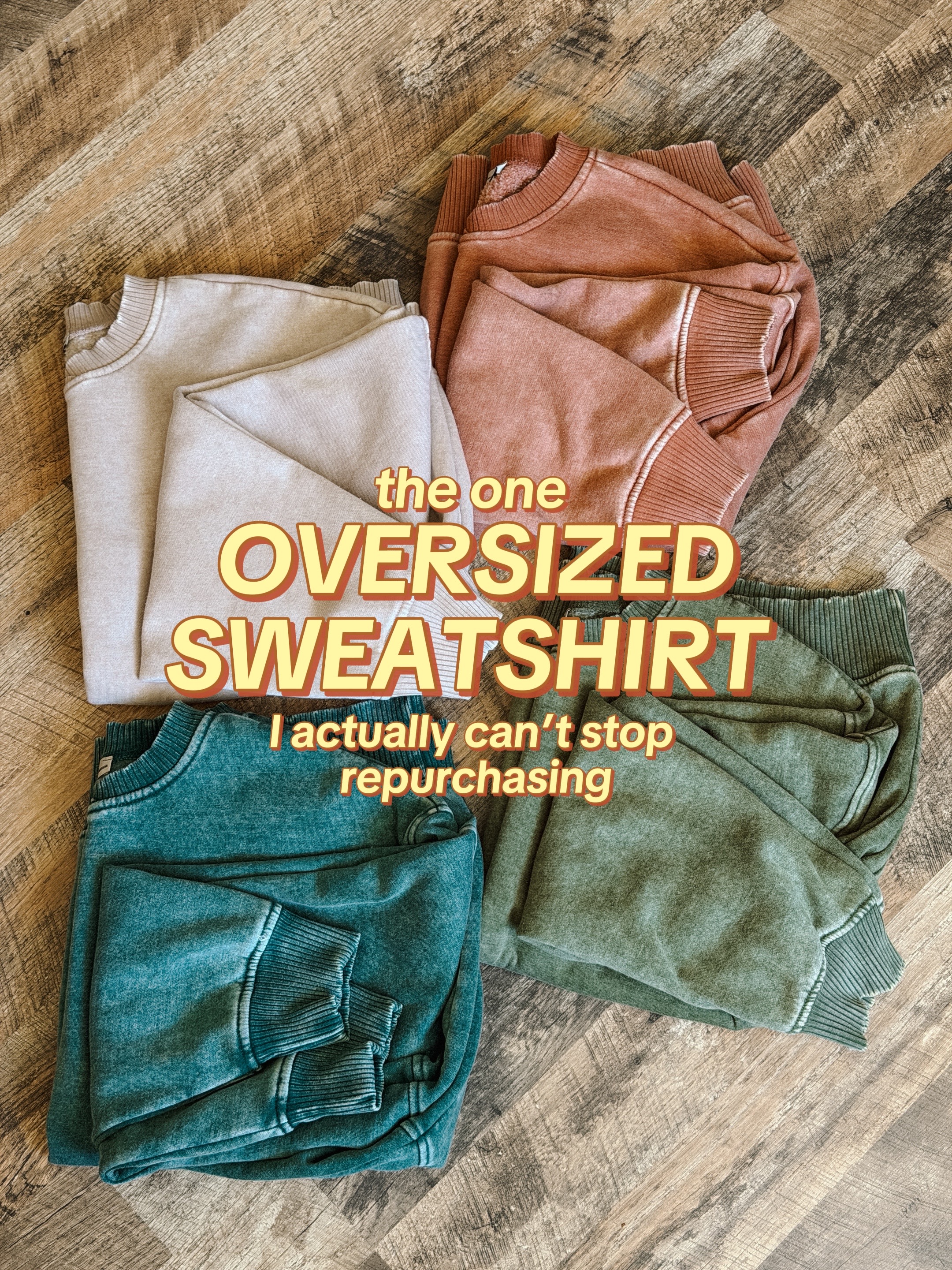 TikTok post by @lifesrad for Madison + Mallory. Caption reads: This sweatshirt is my most worn, complimented, and....