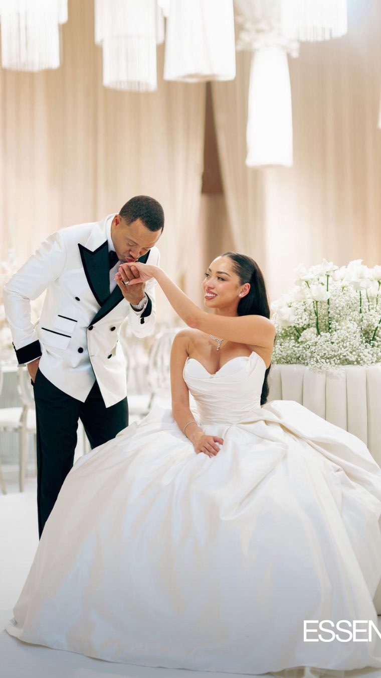 Instagram post by @mikalahstyles for ESSENCE. Caption reads: From Dubai with love. 

Terrence and Mikalah’s....