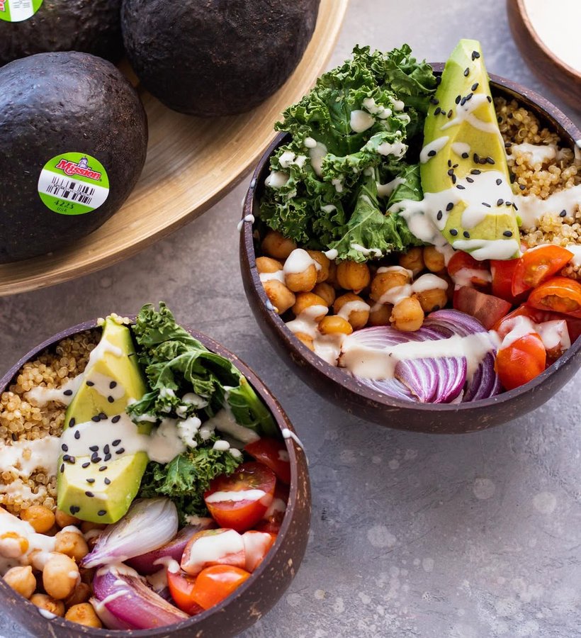 Instagram post by @itsallgoodvegan for Coconut Bowls. Caption reads: What do you call a picnic with plenty of tasty....
