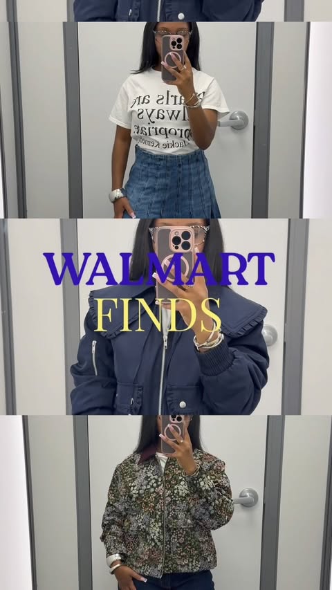 Instagram post by @_whatwouldzwear for Walmart Creator. Caption reads: #walmartcreator Tried on a few fashion finds and....