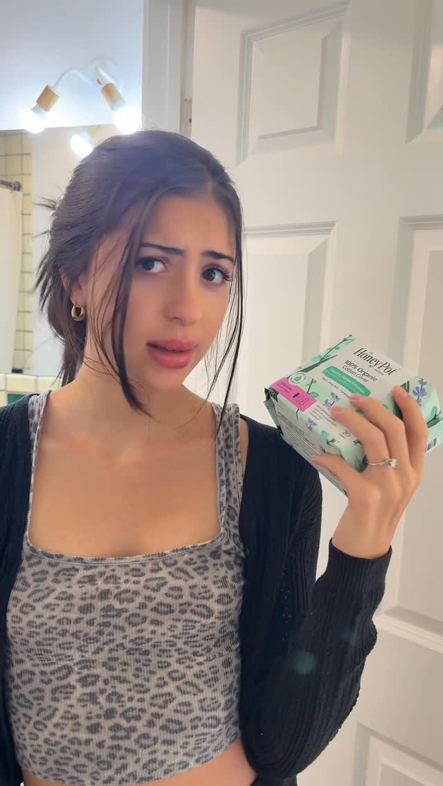 Instagram post by @ellieeandellaa for The Honey Pot Company. Caption reads: POV: Two wives. One pack. One last tingly pad from....