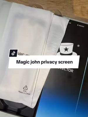 TikTok post by @holl_st2 for MAGIC JOHN. Caption reads: @MAGICJOHN.OFFICIAL privacy screens are insane,....