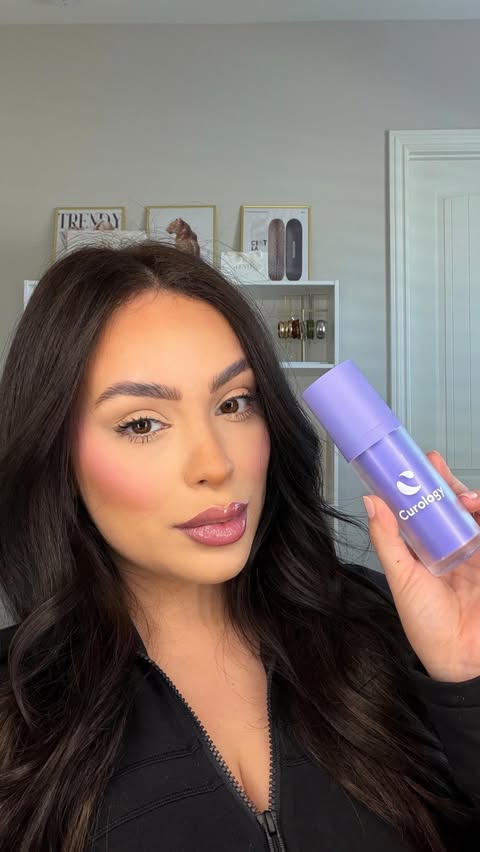 Instagram post by @rayleen.v for Curology. Caption reads: CurologyPartner Smoother, clearer, and more....