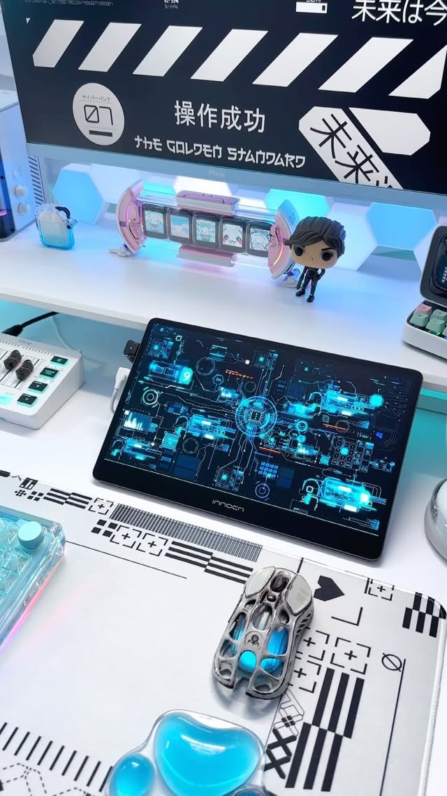 Instagram post by @c1evergirl for INNOCN. Caption reads: [...] Asus ROG ally or similar. Thank you....