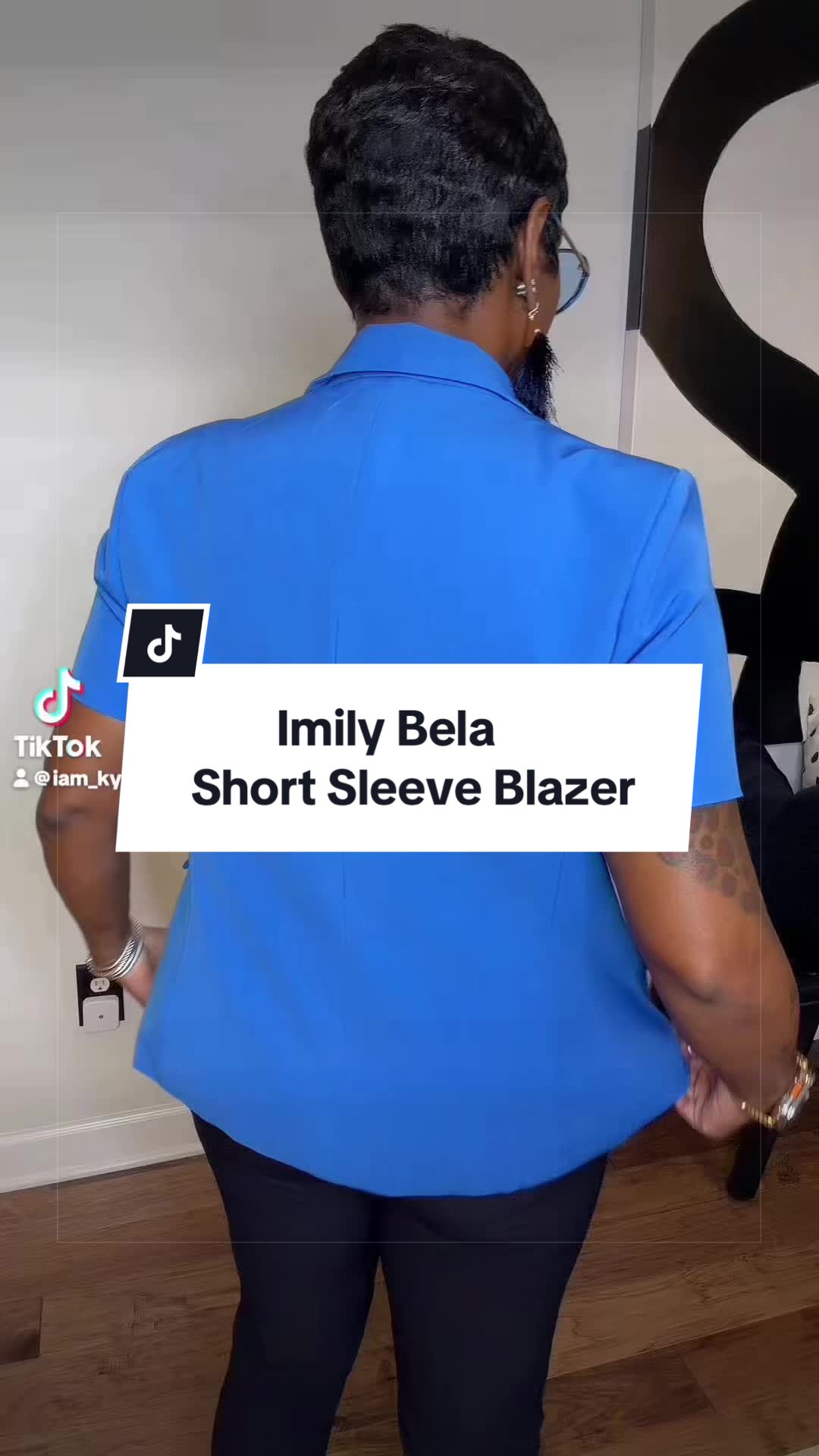 TikTok post by @iam_kytta for Fisace Shop. Caption reads: Another One! This blue....