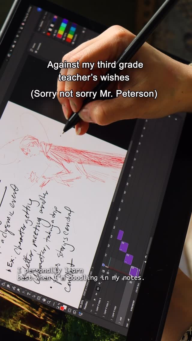 Instagram post by @figisisters for Wacom. Caption reads: #Sponsored I’m heading back to school this fall to....