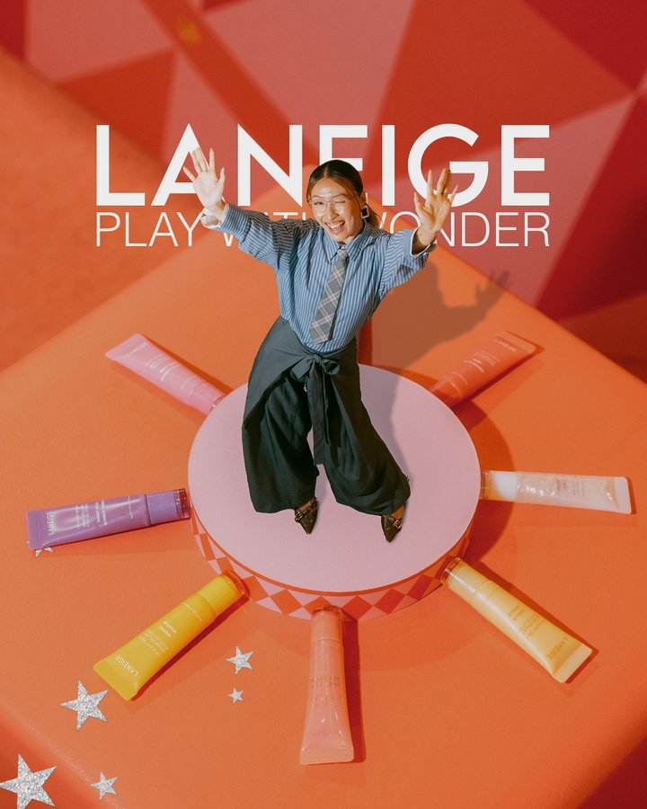 Instagram post by @thenictionary for LANEIGE. Caption reads: Rediscover your inner child with @laneige_my’s new....