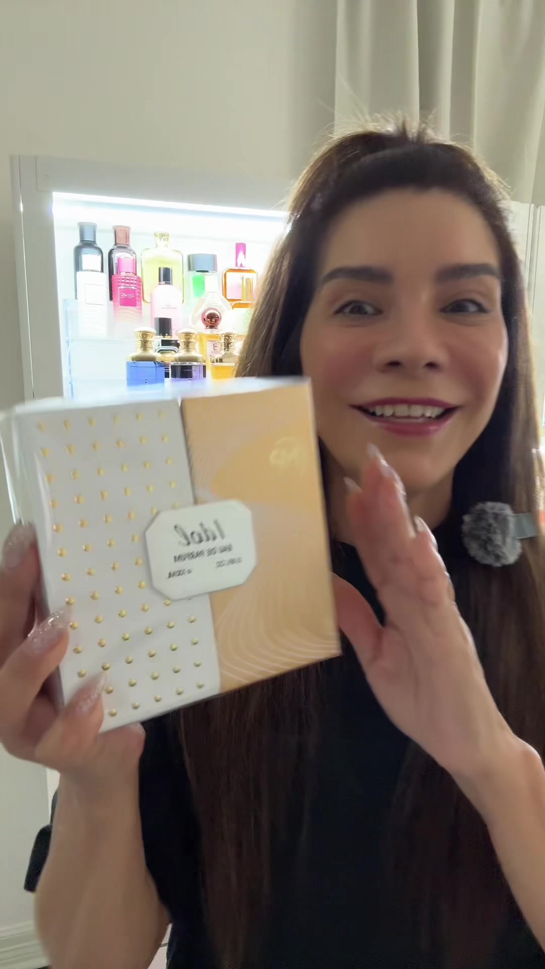 TikTok post by @parfumdolly for Bharara Beauty. Caption reads: Immediatley Yes! @Bharara Beauty @Tiktok VP Sales....