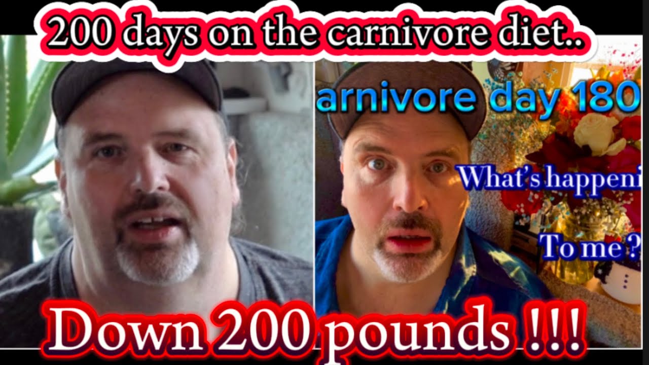 YouTube post by @billnott5811 for Lifepro Fitness. Caption reads: 200 days on the carnivore diet .. Down 200 pounds....