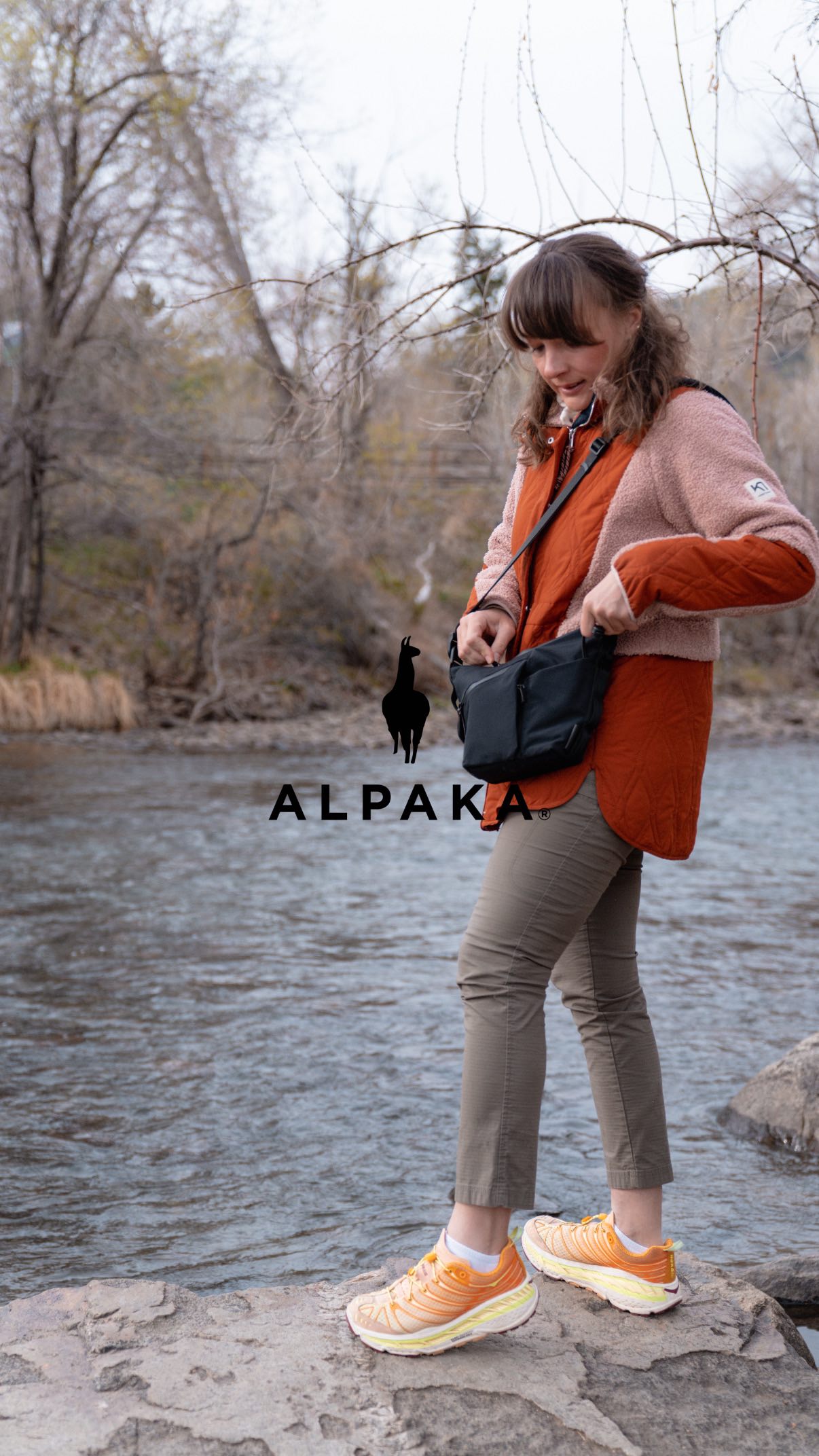 Instagram post by @littleradadventure for ALPAKA. Caption reads: [...] out for mountain adventures, the new Alpaka....
