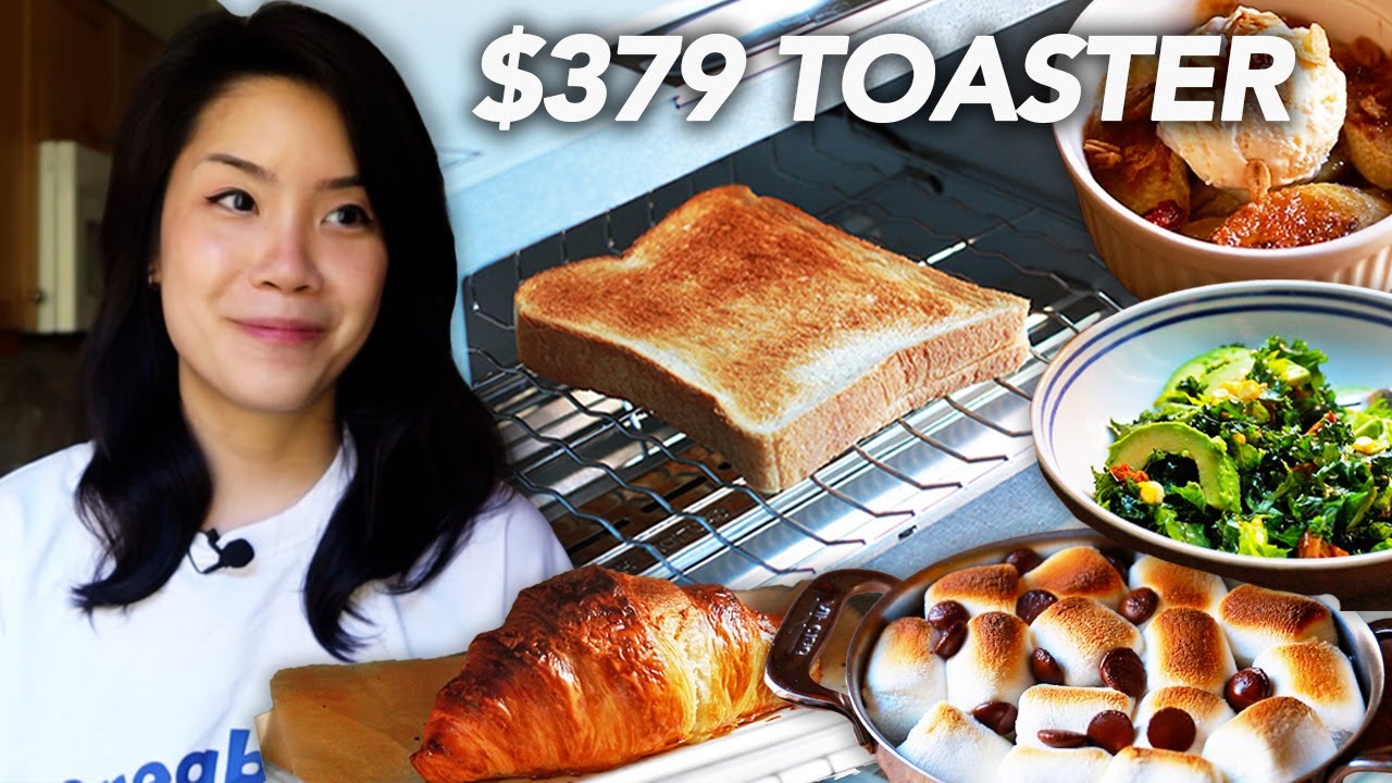 YouTube post by @IngaLam for BALMUDA. Caption reads: Using A $379 Toaster For 30 Days - Is It Worth It?.
