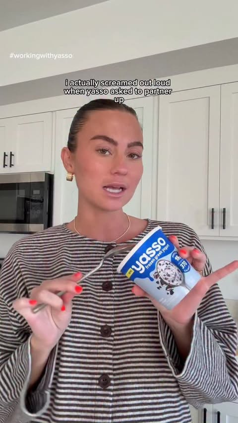 Instagram post by @aubriandliv for Yasso Frozen Greek Yogurt. Caption reads: If you’ve had @yasso , you understand the hype. If....