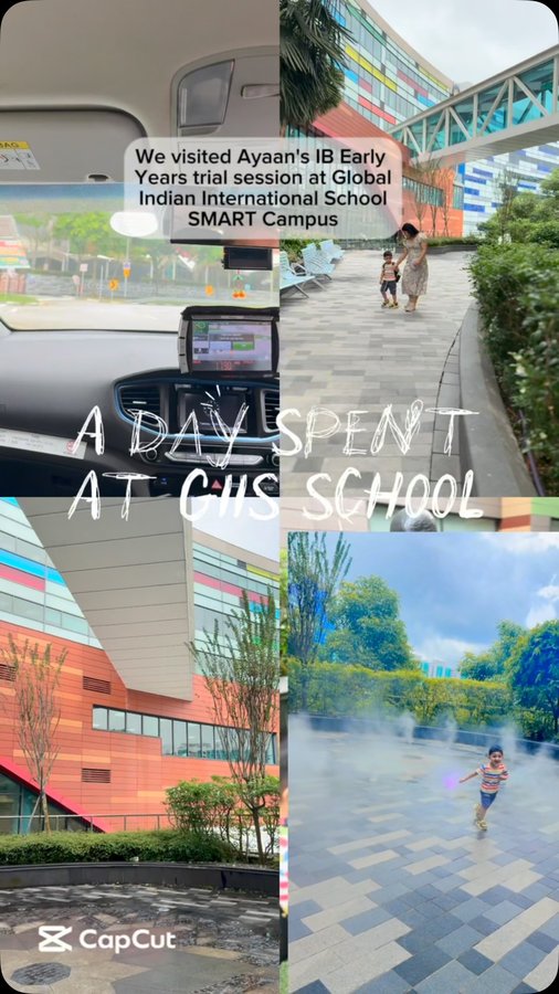 Instagram post by @navyakottana for Partipost. Caption reads: ✨We had the pleasure of visiting Global Indian....