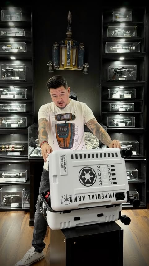 Instagram post by @gabesempire for Heroes Villains. Caption reads: Join the Galactic Empire! @heroesvillainsbrand has....