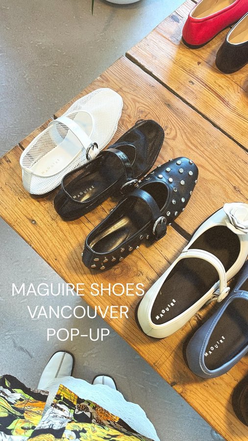 Instagram post by @styleisstyle for Maguire Shoes. Caption reads: [...] on all the shoes this weekend with....