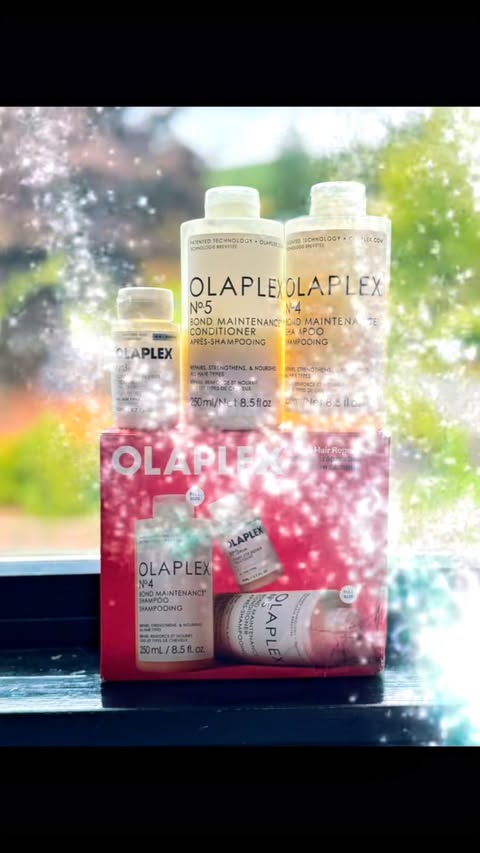Instagram post by @krytinehh_testers for Beautytap. Caption reads: [...] and manageable! 💗 Gifted by @olaplex....