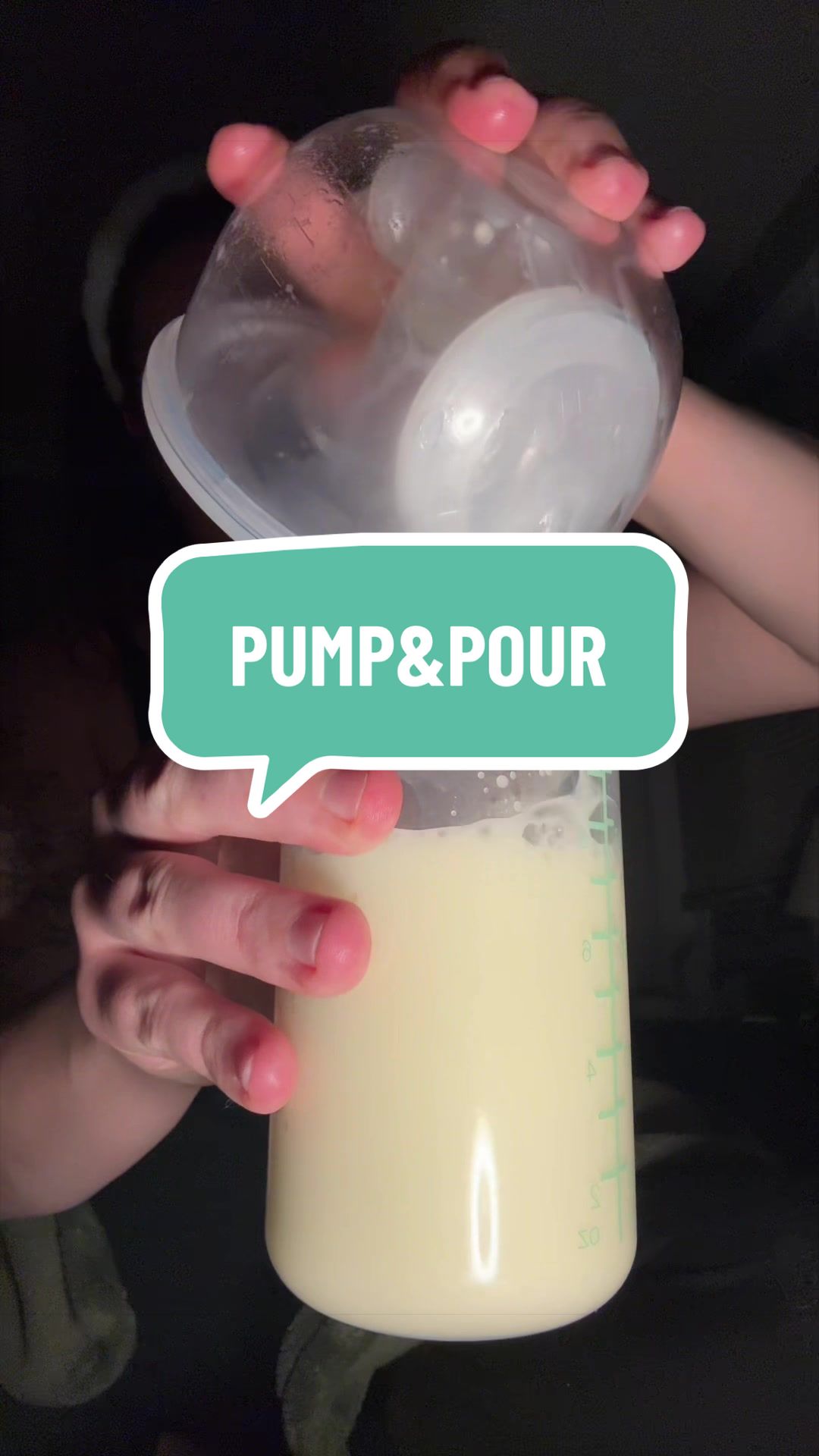 TikTok post by @joceymarkert for Legendairy Milk. Caption reads: [...] of the night pump&pour using my @Legendairy....