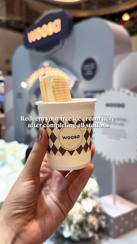 Instagram post by @deeniseglitz for Woosa Sleep. Caption reads: Experience what it is like to achieve restful....