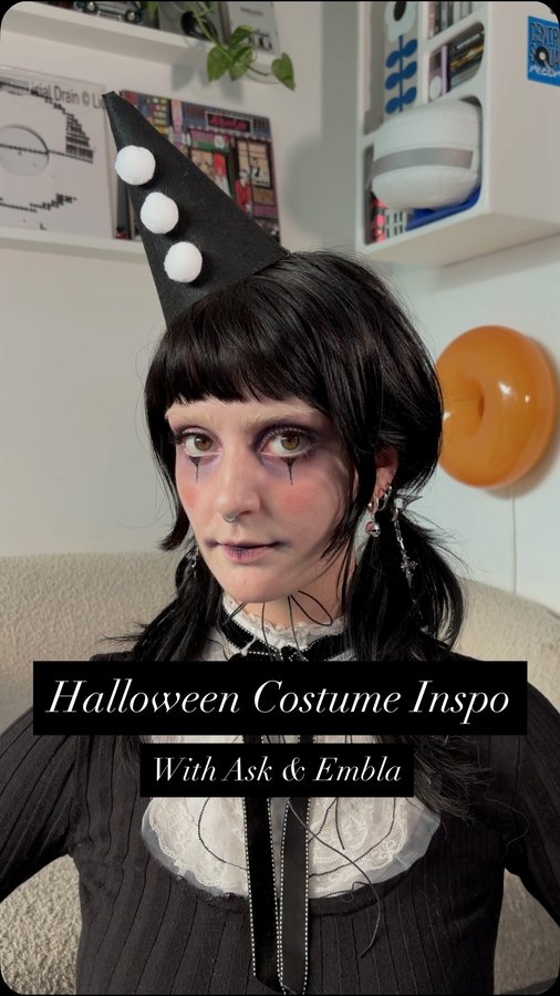 Instagram post by @tinyvampyre for Ask and Embla. Caption reads: Halloween is the perfect time to unleash the....