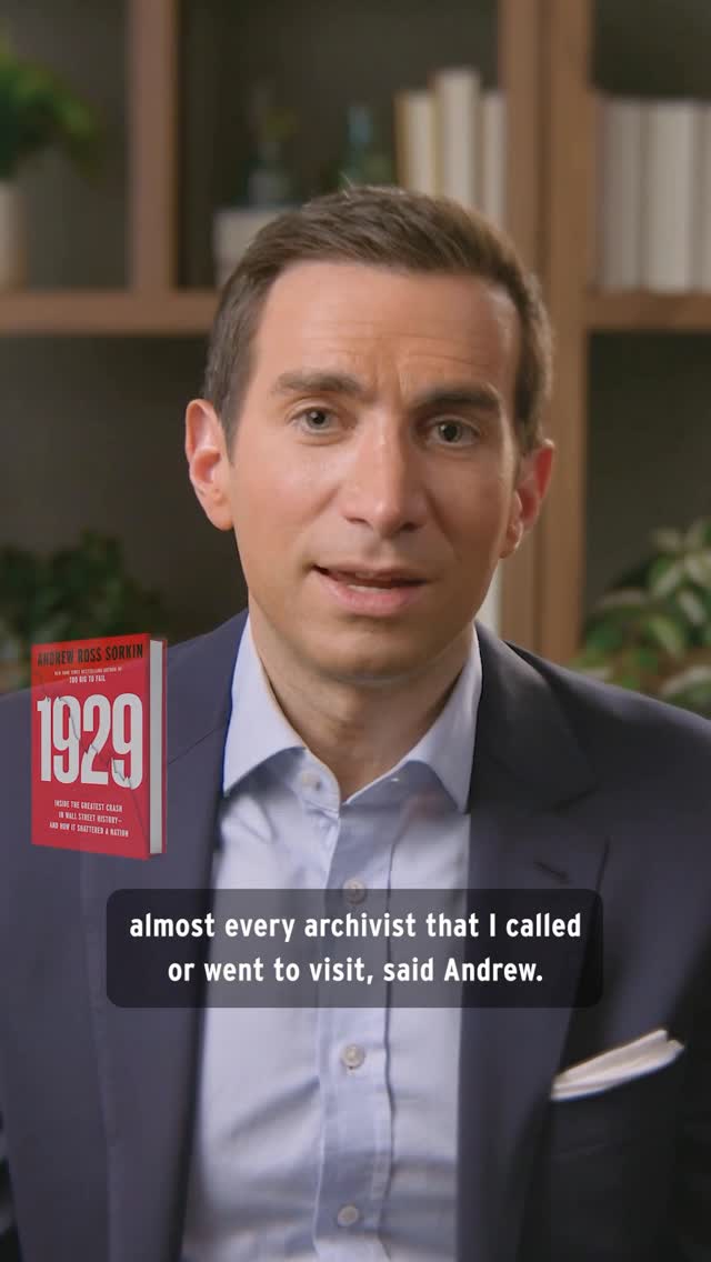 Instagram post by @sorkinsays for Viking Books. Caption reads: A little bit on the backstory of my upcoming book....