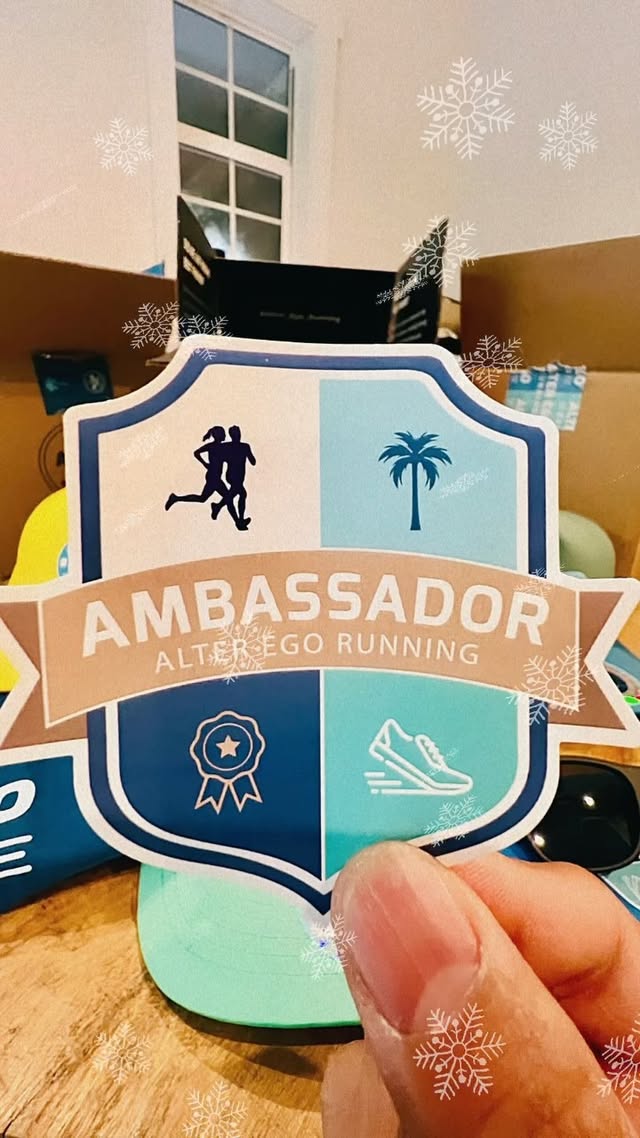 Instagram post by @jackkorpob for Alter Ego Running. Caption reads: All I Want For Christmas, Are @alter_ego_running....