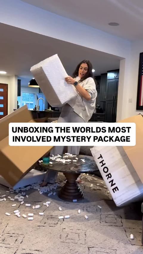 Instagram post by @nikki_howard for Thorne. Caption reads: [...] most involved unboxing ever

Comment “Thorne....