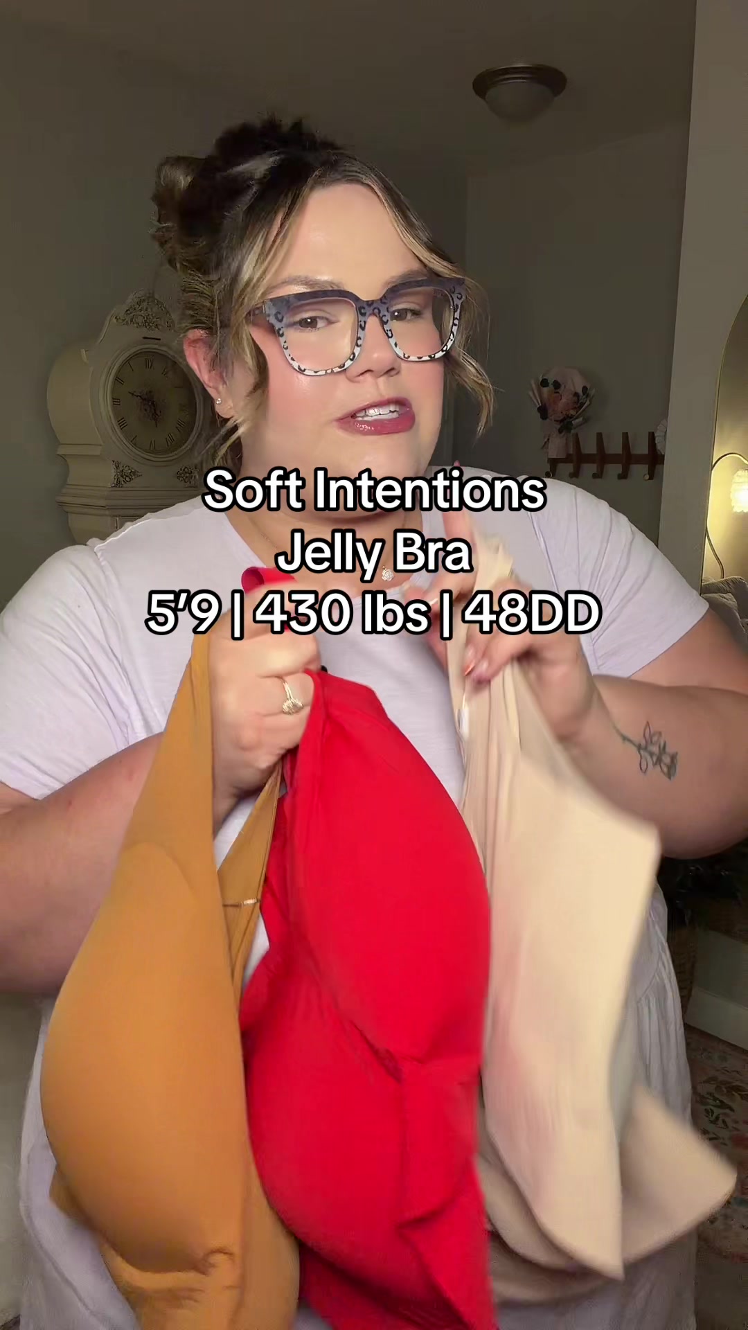 TikTok post by @emily_infullbloom for Soft Intention. Caption reads: Thank you @Soft Intention for being so size....