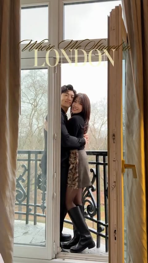 Instagram post by @rayandjanny for Mandarin Oriental. Caption reads: [...] stay in London❤️ @mo_hydepark....