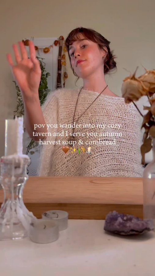 Instagram post by @ireallylikebroth for Better Than Bouillon. Caption reads: (ad) Welcome, weary travelers & witches 🕯️🥀✨🍂....