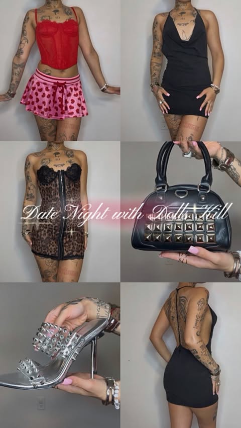 Instagram post by @thejaydiamond for Dolls Kill. Caption reads: the “D” in @dollskill stands for date night 🍷💘....