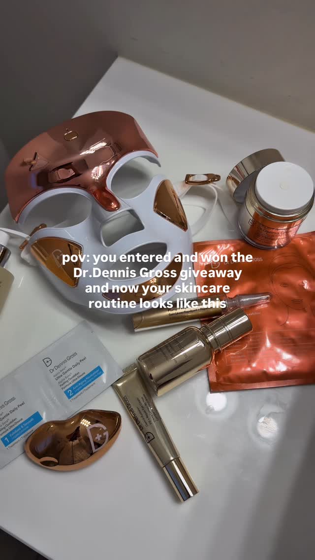 Instagram post by @ebrudasdemir for Dr Dennis Gross. Caption reads: [...] everything skincare routine with....