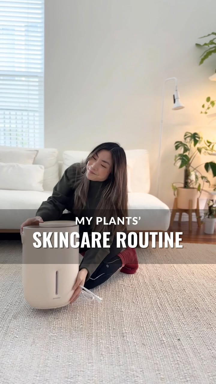 Instagram post by @ohtheplacesyoull_grow for Homedics. Caption reads: Oh to be as hydrated as my plants ⤵️

👉If you....