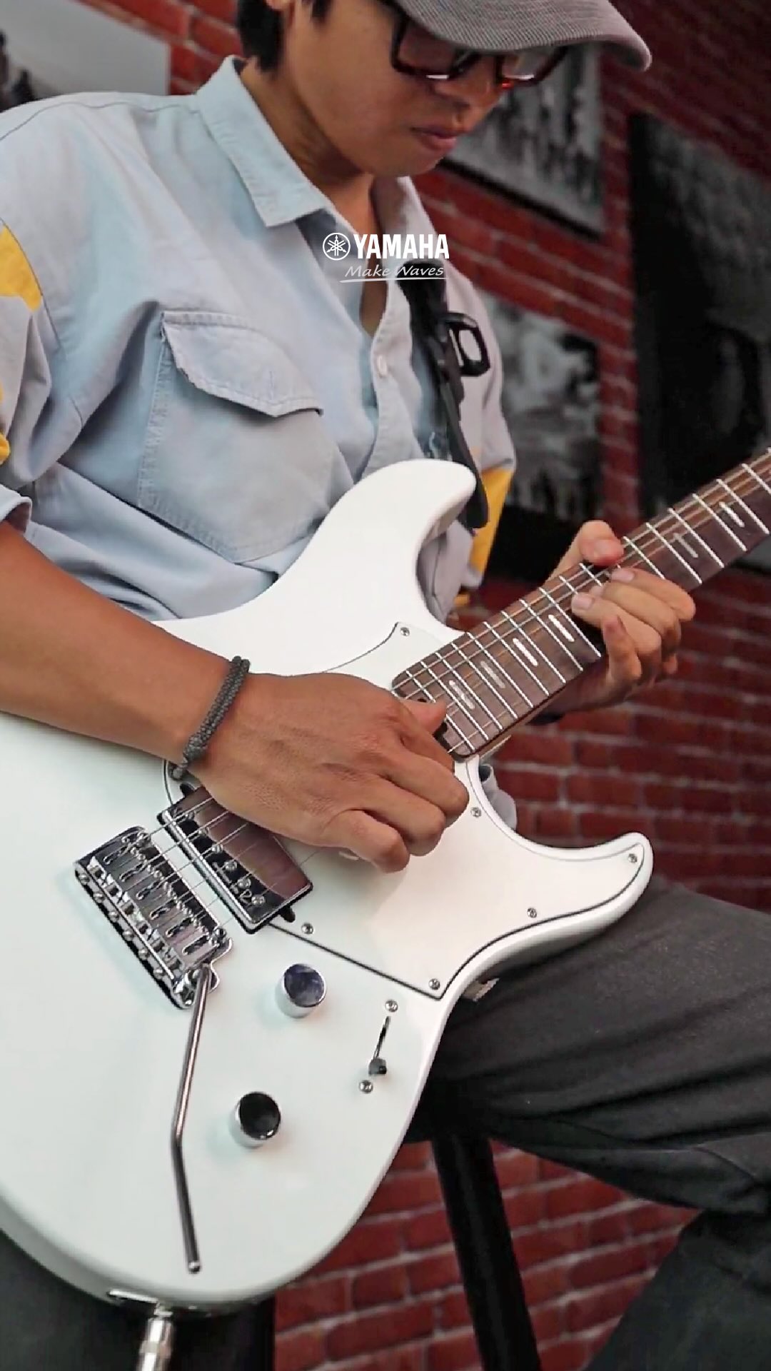 Instagram post by @dedek_kamajaya for Yamaha. Caption reads: Watch Yamaha artist Dedek Kamajaya, guitarist for....