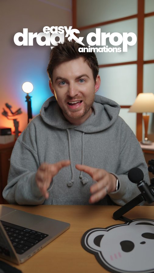 Instagram post by @joshglavinfilms for Motion Array. Caption reads: [...] like this is super easy thanks to....